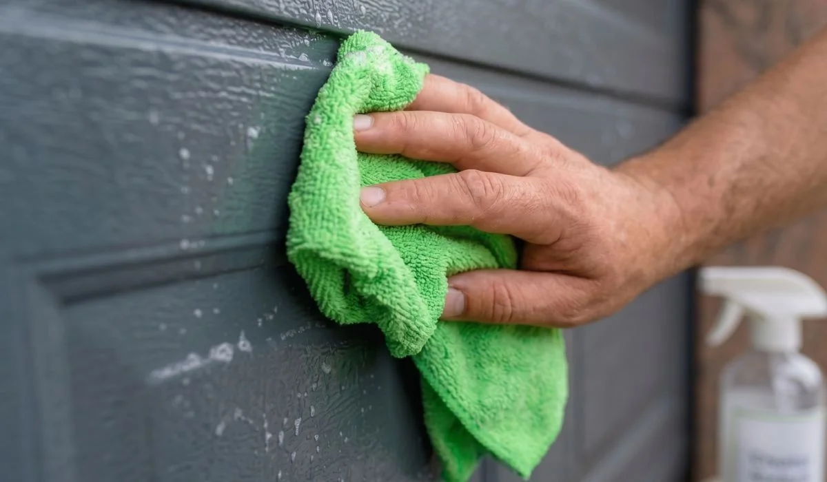 Pulizia porta sezionale